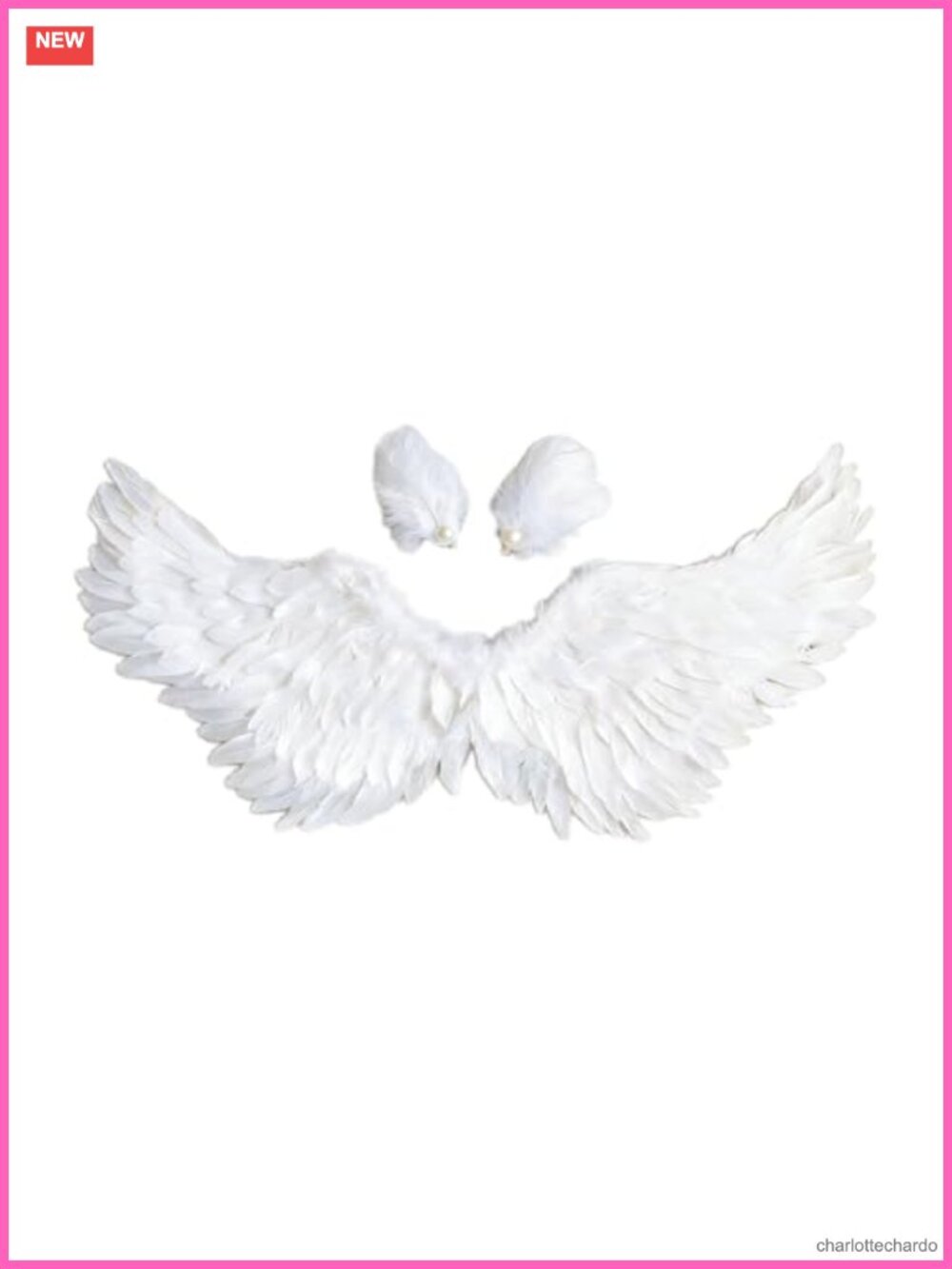 Angel Wings Costume Set Feather Swan Hair Clips Cupid Cosplay